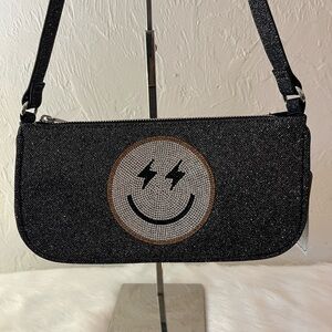 NWT Skinnydip London Glittery Happy Face purse
